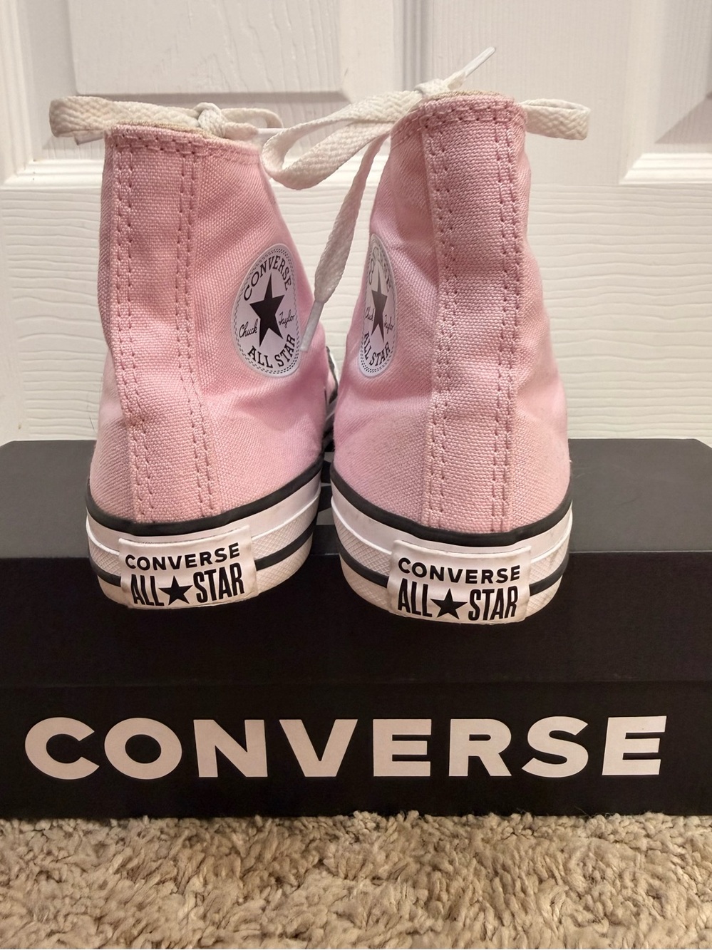 Converse Chuck Taylor All Star High-Top Sneaker - Little Kid - Pink Foam size 2 - Picture 4 of 12